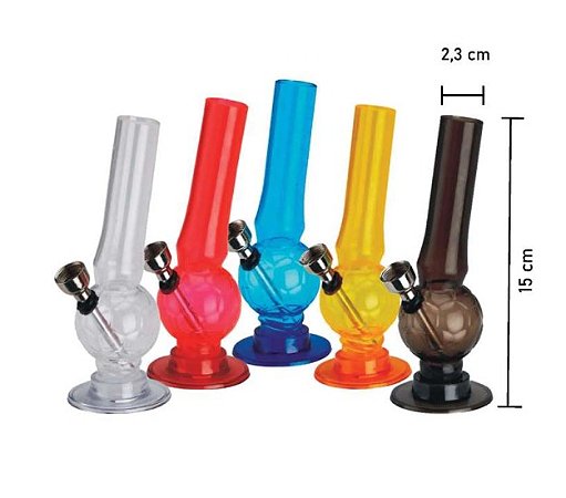 Bong de acrílico 15 CM Atacado + Brinde MIN01