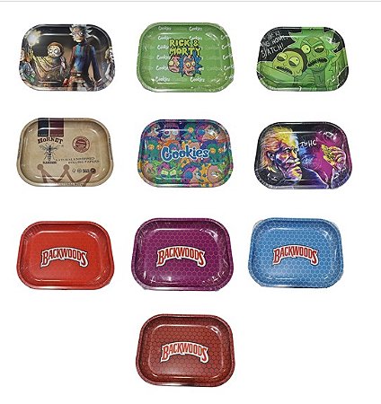 Bandeja de metal Rick and Morthy atacado diversas estampas