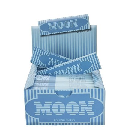 Caixa De Seda Moon Azul Smoking King Size - 50un Atacado