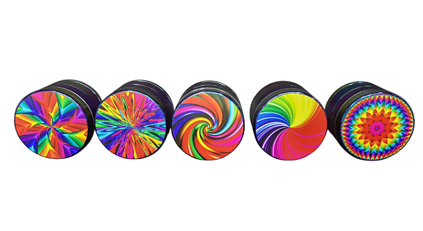 Triturador de metal holográfico atacado