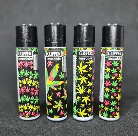 Isqueiro Clipper atacado coleção nova Jamaican Patern com 24 unidades