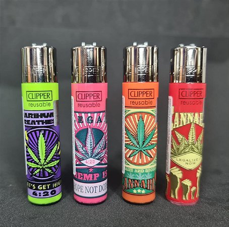 Isqueiro Clipper atacado coleção nova Leaves Justice com 24 unidades