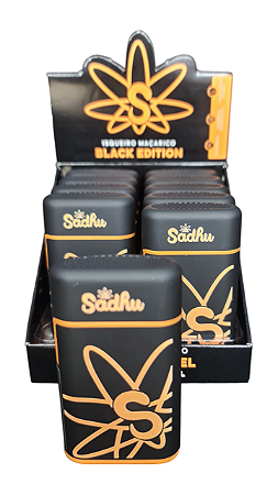 Caixa Isqueiro maçarico Sadhu Edição Limitada Black com 10 unidades