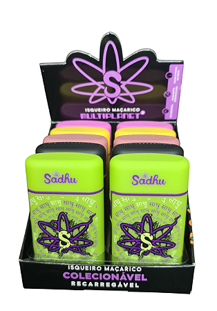 Caixa Isqueiro maçarico Sadhu Edição Limitada Multiplanet 2.2 com 10 unidades