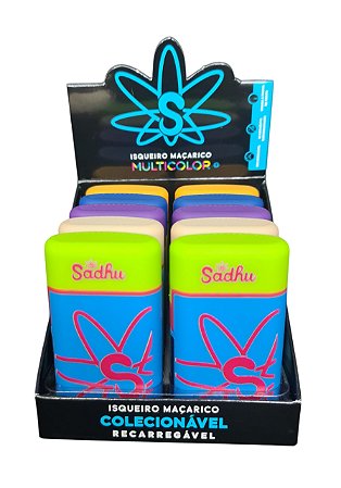 Caixa Isqueiro maçarico Sadhu Edição Limitada Multicolor 1 com 10 unidades