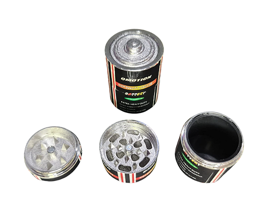 Triturador de metal 3 partes pilha discreto