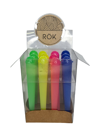 Caixa porta Cigarro ROK Tubete mocó com 12 unidades Neon