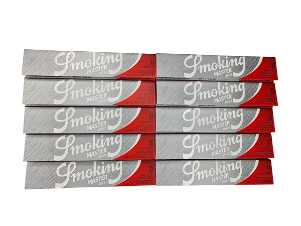 10 livretos Seda Smoking Master Atacado Original