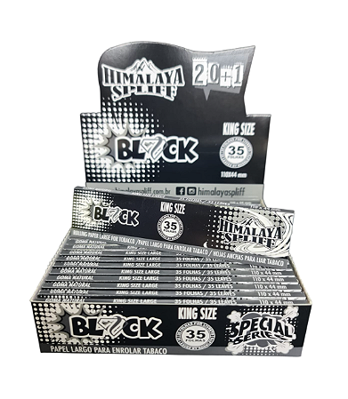 Caixa Seda Himalaya Spliff Black King Size