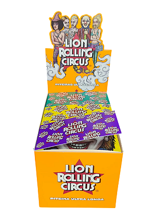 Caixa piteira ultra longa Lion Rolling Circus NOVIDADE