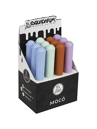 Caixa mocó Squadafum Color com 12 Tubete porta cigarro Squadafum