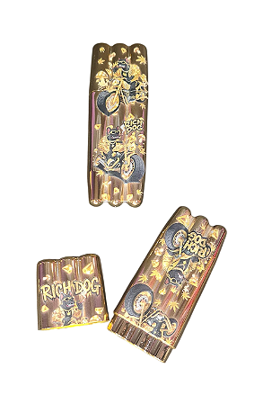 Tubete 3 partes Dourado Moco porta cigarro 3 partes Dourado