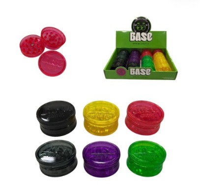 Triturador de plástico médio 3 partes ultra resistente Base diversas cores 42mm