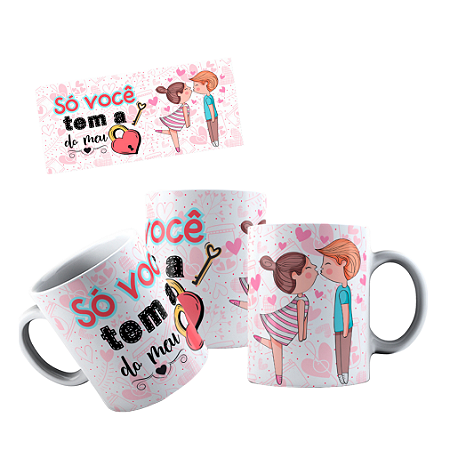 Caneca Personalizada Só você tem a chave