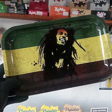 Bandeja grande de metal "Bob Marley"