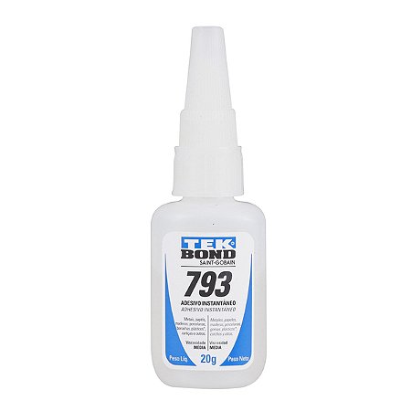 Adesivo Instantaneo TekBond 793 - 20g, Bico fino