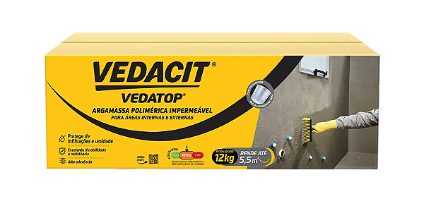 Argamassa Polimérica Impermeável Vedatop 12kg Vedacit