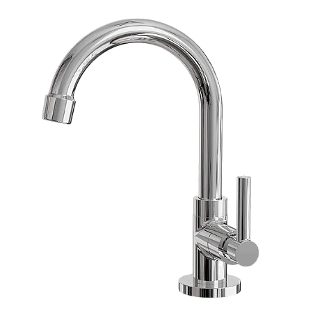 Torneira Banheiro Lavatório Bica Móvel 1/4 Volta C-34 Metal Inox Cromado