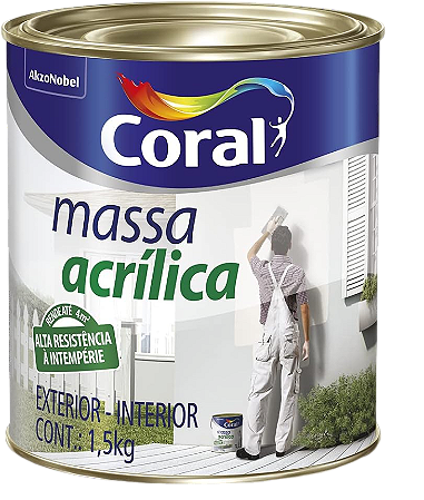 Massa Acrílica 900ml Coral