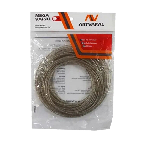 Corda varal de aço 10m Artvaral