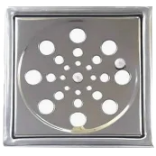 Ralo Quadrado Metal 10x10 com Fecho