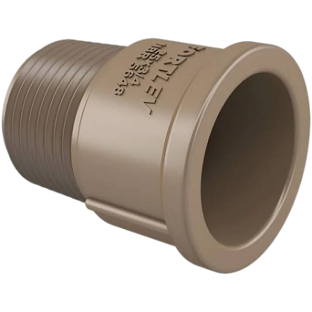 Adaptador Curto Marrom Soldável PVC 3/4 x 25mm
