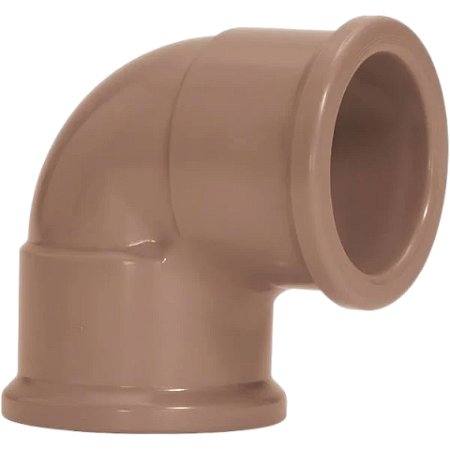 Cotovelo Joelho 1" 90° Soldável 32mm Marrom