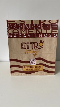 SACOLA KRAFT ESTRO WAY - 100 Unidades