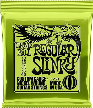 Encordoamento para guitarra Ernie Ball Super Slinky 0.10