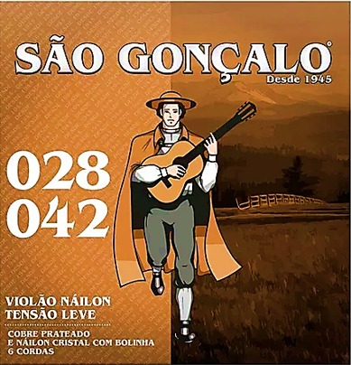 Encordoamento para Violão Nylon São Gonçalo 0.28