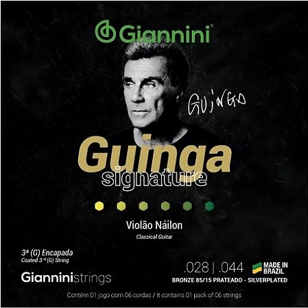Encordoamento para violão nylon Gianinni Guinga