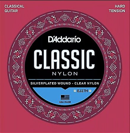 Encordoamento para violão nylon D'addario Classic tensão pesada