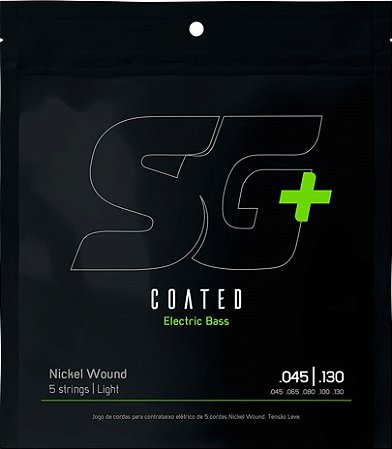 Encordoamento para Baixo SG+ Coated Níquel Revestida para Baixo 5 Cordas 045
