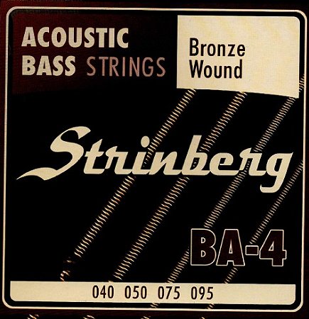 Encordoamento de Baixo Strinberg Baixolão Contrabaixo Acústico Ba 4 cordas