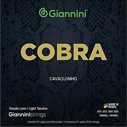 Encordoamento Para Cavaquinho Giannini Cobra Leve Gescl