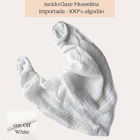 babador premium infantil design exclusivo Mimos da G - Gaze Musselina importada - 100% algodão