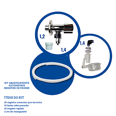 Kit Abastecimento Plástico Multi – Para Purificadores e Sistemas de Filtragem