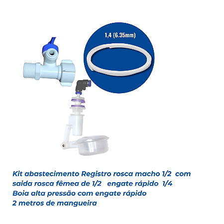 Kit Abastecimento Plástico Multi – Para Purificadores e Sistemas de Filtragem