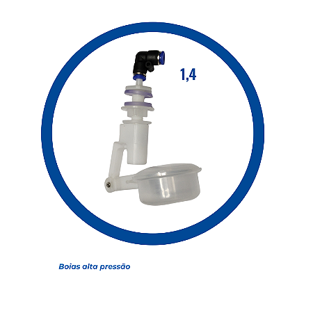 Boia de Alta Pressão Regulável com Conector Rápido 1/4"