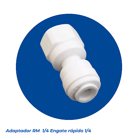Adaptador Rosca Fêmea 1/4" com Engate Rápido 1/4"