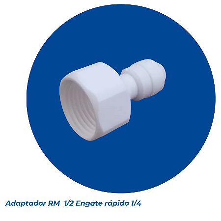 Adaptador Rosca Fêmea 1/2" com Engate Rápido 1/4"