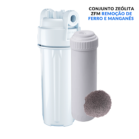 Filtro 10" Cápsula Zeólita ZFM Ferro e Manganês