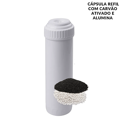 Cápsula Refil com Alumina e Carvão Granulado