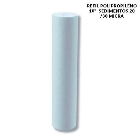 Refil Polipropileno 10" Sedimentos 20/30 Micra