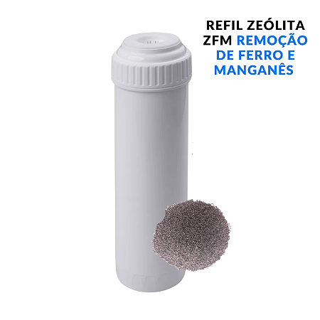 Cápsula 10" Refil Zeólita ZFM Ferro e Manganês