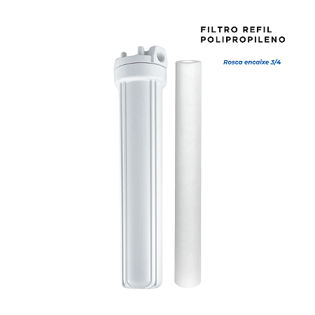 Filtro Slim 20" Refis Polipropileno 20-40 Micras