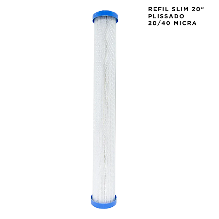 Refil Slim 20" Plissado Lavável 20/40 Micra