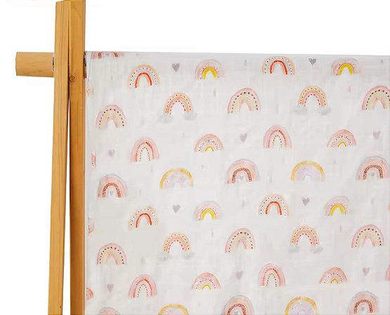 Fralda arco-iris algodão doce