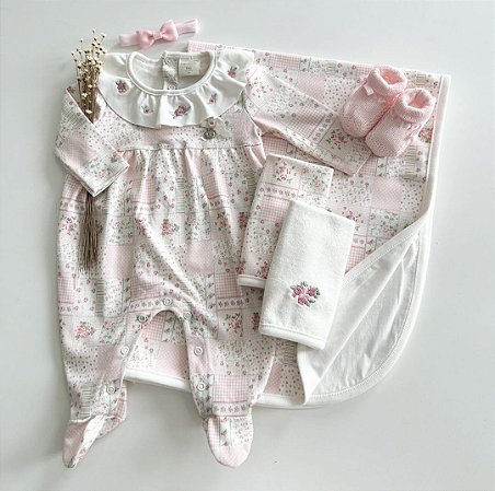 Macacão Longo Patchwork