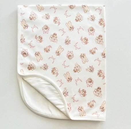 Manta Cachorrinha Rosa
